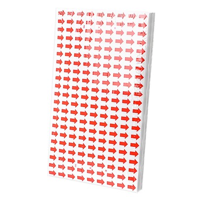 箭头标签贴纸不良品标签返修不合格返工不干胶标记口取纸小型自粘性红色方向标识封口记号贴衣服不良次品批发