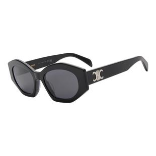 【自营】CELINE/赛琳女款太阳镜明星同款凯旋门墨镜CL40238U椭圆