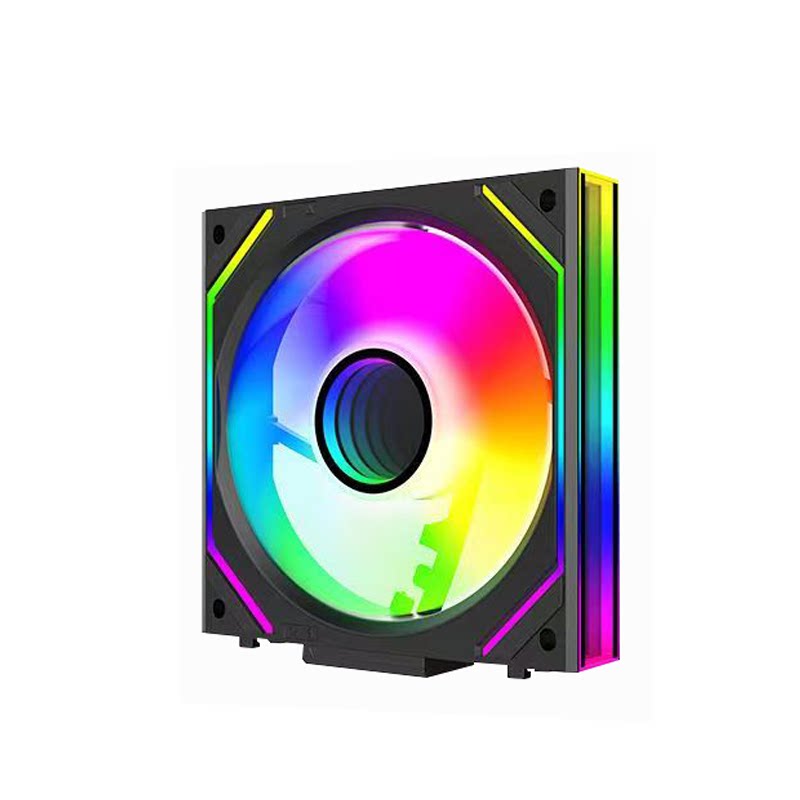 丛林豹星际V2积木风扇12cm静音散热台式机海景房机箱棱镜积木4PRO
