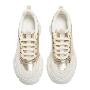 思加图2026新款时尚复古百搭休闲鞋厚底增高运动鞋女鞋子EIX24AM6