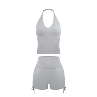 FRESOUGHT黑寡妇瑜伽套装健身服女高级感短裤绝美普拉提运动背心