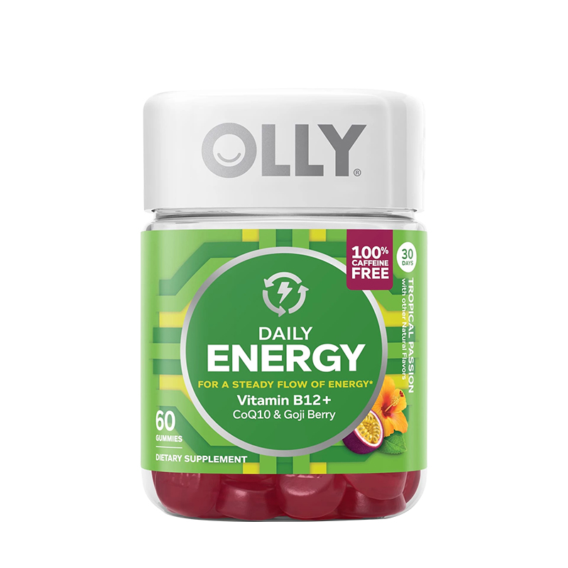 OLLY成人复合维生素B12软糖男女辅酶q10每日能量充沛活力软糖60粒