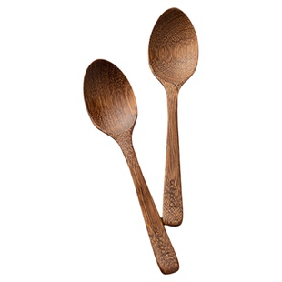 onlycook鸡翅木勺子无漆无蜡日式木质小汤勺木头勺实木儿童吃饭勺