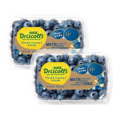 Driscoll's怡颗莓云南蓝莓 花香新鲜水果酸甜多汁蜜之玫大果24mm+