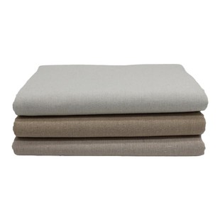 素色百搭Zakka手工拼布美甲布亚麻坯布天然diy棉麻背景布桌布面料