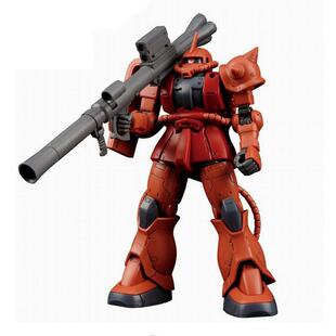 万代拼装模型 HGTO 001 zaku II 夏亚红扎古 鲁姆会战赤色彗星