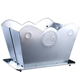 烧金桶家用元宝化宝炉烧钱纸炉焚烧桶烧宝纸盆折叠不锈钢大号火盘