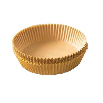 空气炸锅专用纸盘硅油纸盘纸托圆形餐饮具家用烘焙高品质食物吸油