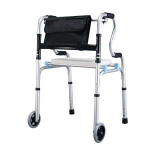 老人拐杖助行器可坐老年人走路助步器康复拐棍站立行走辅助器步行