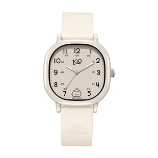 正港ZGO线条小猫手表初中学生儿童女孩考试专用高颜值防水小方块