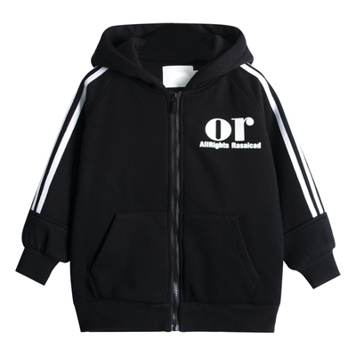 男童秋冬装加厚连帽宽松酷帅外套