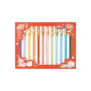 故宫淘宝|十二花神中性笔博物馆文创笔中国风礼物高颜值伴手礼
