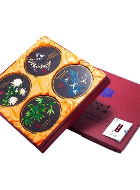 金乌炭雕春夏秋冬家居摆件四件套