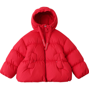 女童羽绒服短款2025冬季新款加厚中大童装儿童羽绒服90绒外套4256