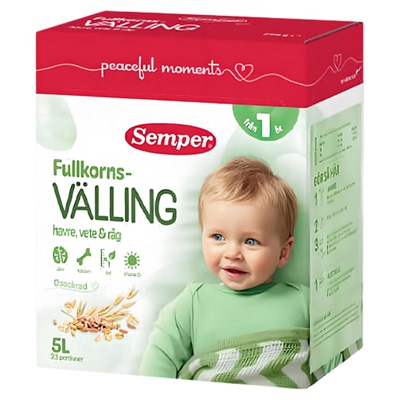 进口森宝辅食1岁谷物奶粉袋装