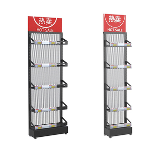 超市小货架零食货架口香糖置物架食品槟榔架子展示架端头多层挂钩
