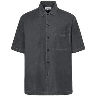 【新品】BEANPOLE滨波 夏季男士外套纯灰色日常休闲牛仔半袖衬衫