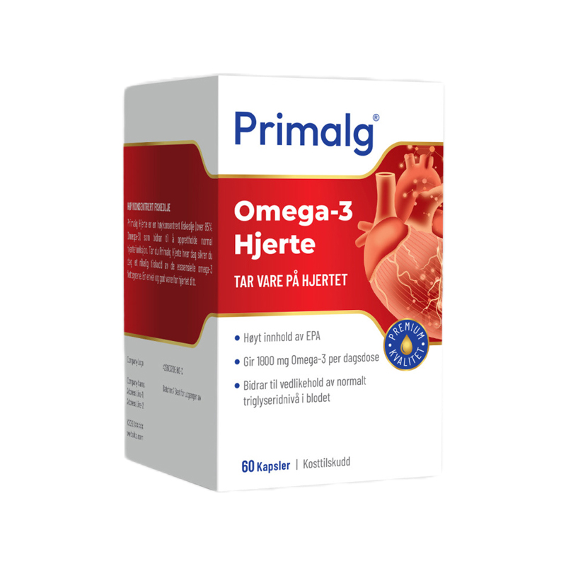 挪威Primalg进口高含量EPA深海鱼油Omega3中老年成人心脑血管胶囊