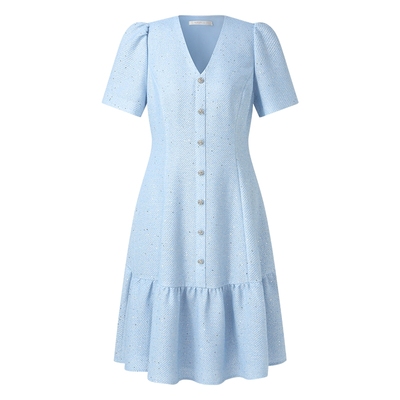 歌莉娅夏季法式千金小香风连衣裙