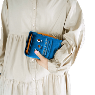 GLADEE古书收纳包化妆手拿笔袋文具手机包复古做旧Old Book Pouch