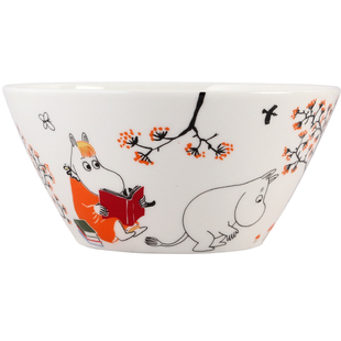 蓝莲花moomin姆明碗家用新款高颜值泡面碗汤碗陶瓷碗骨瓷餐具饭碗