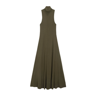 OTHERSTORE 海妖吟唱 气质高领针织连衣裙女百搭长款无袖修身裙子