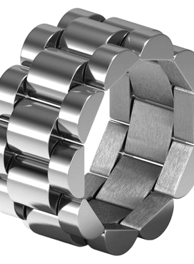 男士钛钢朋克表带戒指霸气