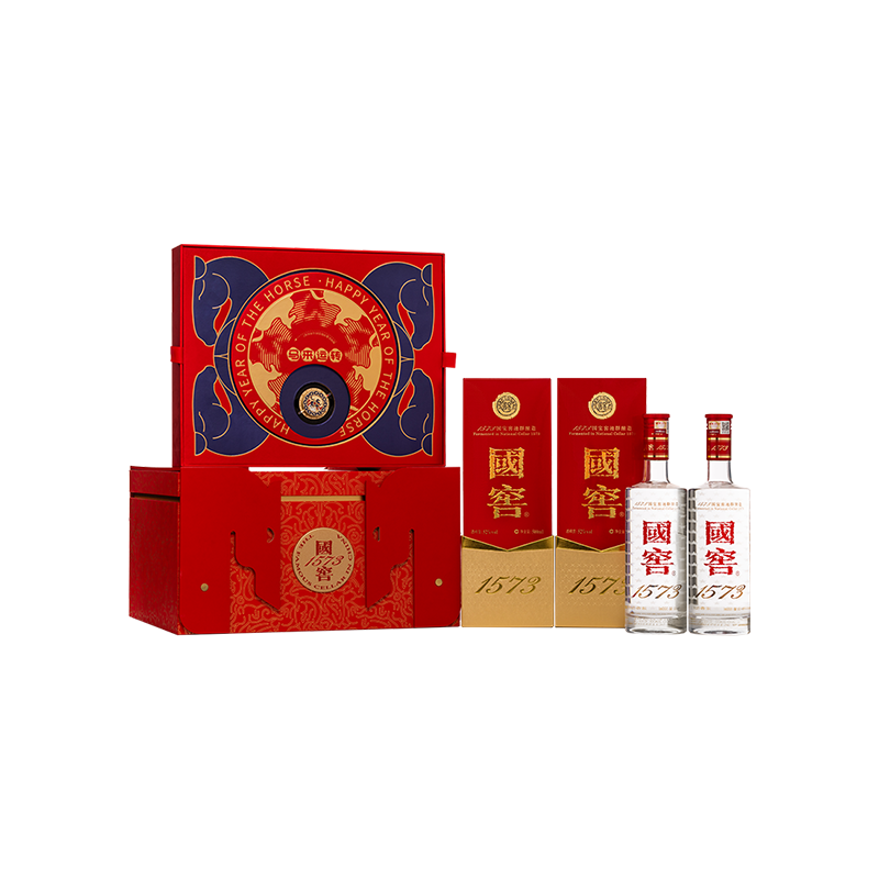 国窖1573官方旗舰店 马来运转礼盒 52度浓香型白酒 过节送礼长辈