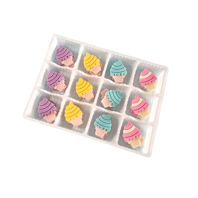 巧克力冰激凌生日蛋糕装饰可食用甜筒雪糕成品西点插件烘焙摆件