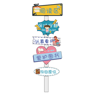 幼儿园喝水图读书区阅读角布置绘本馆墙面装饰环创托管班文化墙贴