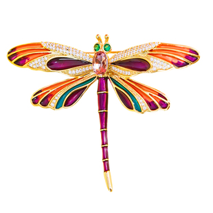 A2025新款蜻蜓胸针女高端精致时尚奢华气质闺蜜礼物轻奢西装西服