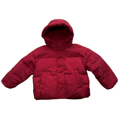 短款加厚防风女童90绒三防羽绒服