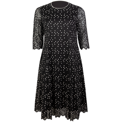 美丽客栈赫本风波点大A摆连衣裙