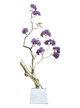 高端发财树摆件客厅玄关大气雅饰