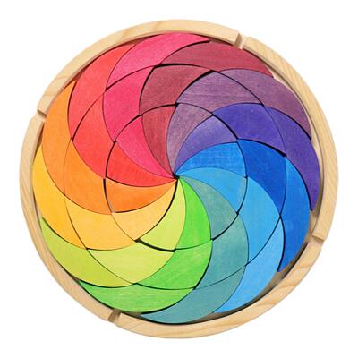 Grimm's格林彩虹异形治愈系积木