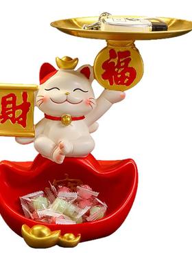 招财猫入户玄关摆件鞋柜收纳