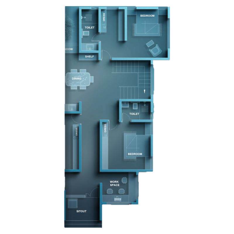 酷家乐3DMAX建模代画室内设计