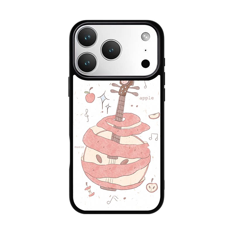 【苹果古琴】 LANWK适用iPhone17/16/15/14/13/12Pro/Max/plus防摔磁吸手机壳女玻璃好