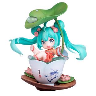 【擎苍】正版初音未来夏季款手办荷塘嬉戏miku桌面摆件动漫周边