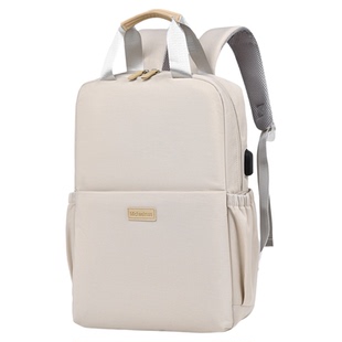 电脑背包女时尚简约短途外出小众便携双肩包高中大学生休闲书包男
