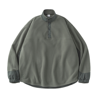 MOSEALAND摇粒绒半开领卫衣