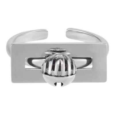 BLACKHEAD/黑头铃星系列紫水晶铃铛戒指好运送礼开口戒指