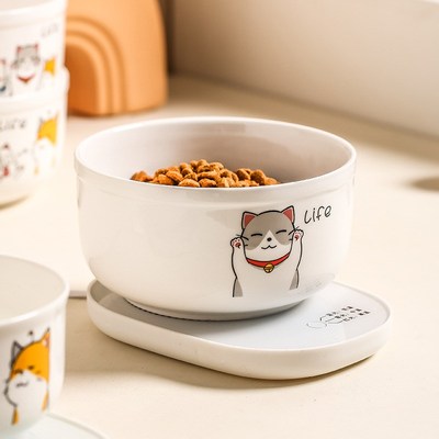 冬天恒温加热碗陶瓷猫咪器喝水酸奶机宠物用品饮水机狗狗粮温水碗