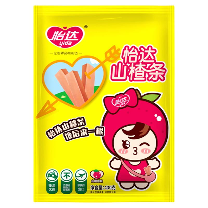 怡达山楂条430g零食儿童干片