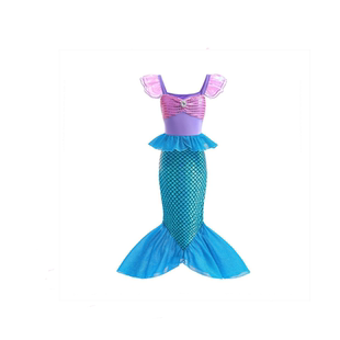 2026儿童节女童美人鱼背心连衣裙儿童宝宝洋气无袖公主裙宝宝长裙