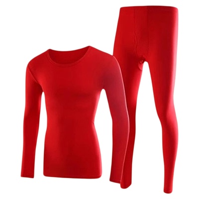 本命年秋冬马年内衣大红色保暖