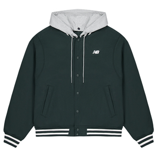 New Balance NB官方正品26新款男款秋冬休闲百搭舒适连帽夹棉外套