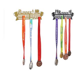 马拉松奖牌展示架陈列架免打孔勋章金牌挂钩体育运动纪念牌收纳架