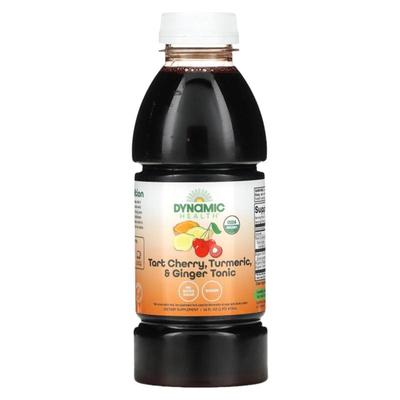 Dynamic Health酸樱桃姜黄姜滋养液植物营养配方富含花青素舒缓肌