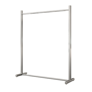 女装店货架服装店专用展示架落地式中岛架陈列架不锈钢简约挂衣架